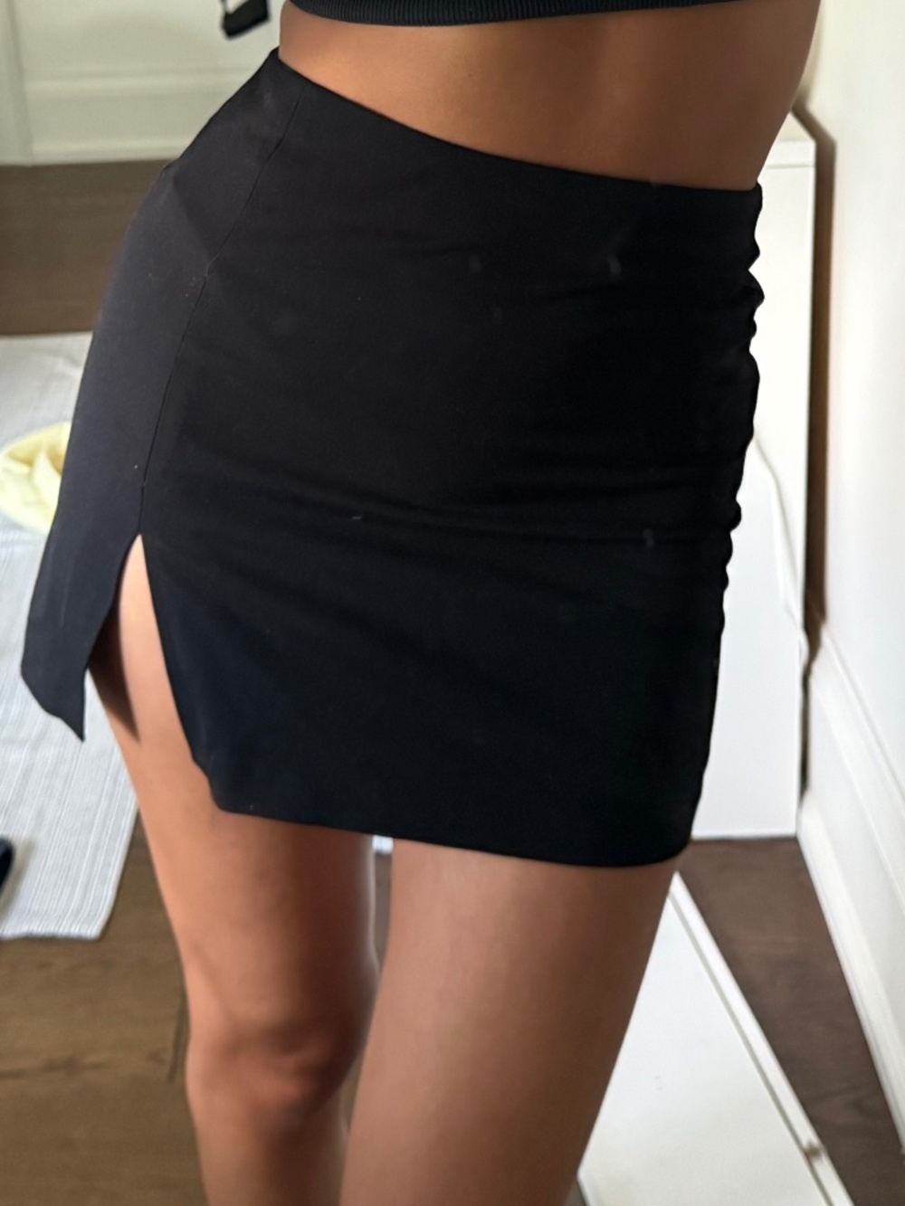 Sunday Best Black Mini Skirt